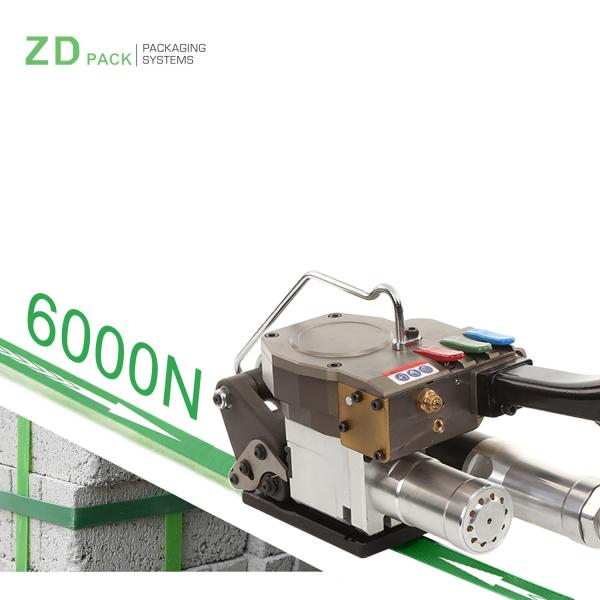 High Tensile 6000N Pneumatic Pet Strapping Machine 32mm Straps Pneumatic Cutting