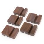 Walnut wooden cell phone stand Wooden Desktop Mobile Phone Holder