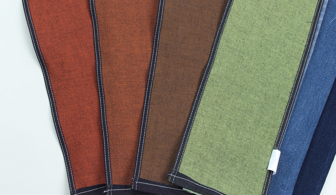 Wholesale 10 Oz Colorful Backside Woven Denim Fabric For Jeans