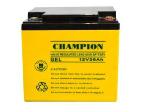 Wholesale China Champion Deep Cycle Battery 12V26AH NP26-12-G Sealed Lead Acid Solar GEL Battery from china suppliers