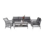 Patio Furniture Set Outdoor Sectional Sofa Conversation Set All Weather Wicker