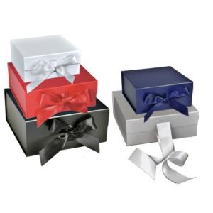 Wholesale Ribbon Tie Magnetic Gift Boxes Matte Chocolate Box Packaging from china suppliers