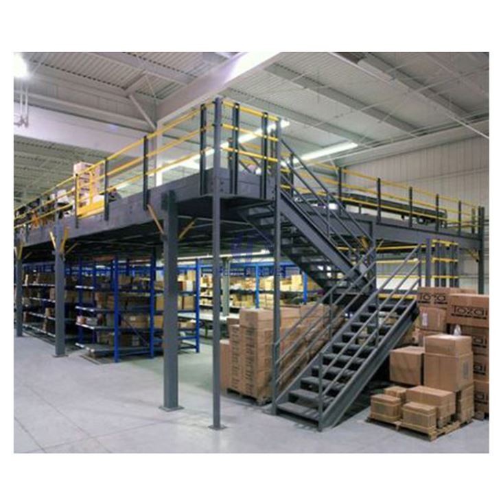Wharehouse Heavy Duty Pallet Rack Supported Mezzanine