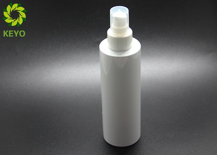 Round PET Material Body Wash Shampoo And Conditioner Bottles With White Pump Cap