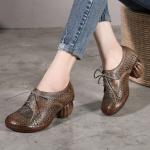 S130 2020 spring style literary fan small leather shoes women's shoes spring and