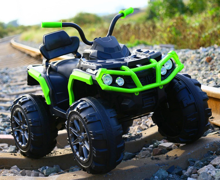 Unisex 12V Electric Ride On Car For Kids To Drive ATV with All-Terrain Oversized Tires