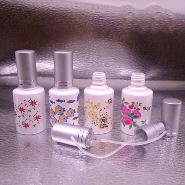 perfume glass bottle 15ml recycled glass bottles black blue red pink green cap