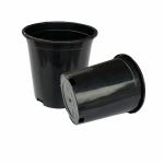 Durable Large 165mm Diameter Hard Plastic Flower Pots 17cm Height