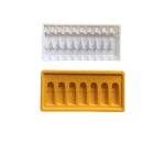 Food Plastic Blister Tray PP Flocking Gold Plated Silver Medicine Packaging Box