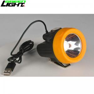 China USB Charging Miner Cap Lamp , 10000 LUX GL2.5-C Explosion Proof Mining Lamp on sale