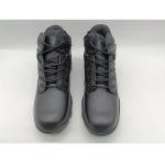 Mens Outdoor Hiking Boots Breathable Mid Top Work Shoes With Side Zipper