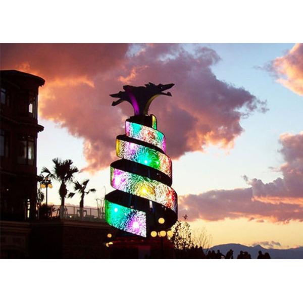 Soft Modules Flexible LED Display Full Color , Flexible Led Panel 3mm Pixel Pitch