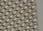Fashionable Hanging Metal Coil Drapery , Metal Mesh Fabric Curtain Room Divider