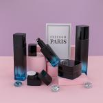 Square 100ml Cosmetic Packaging Set 50g Frosted Black Painting