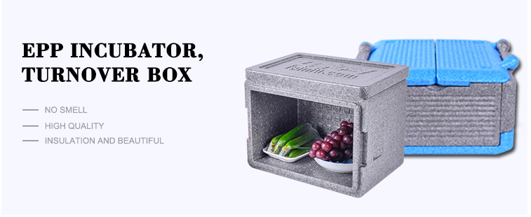 6 Gallon Foldable Black EPP Packaging Foam Vaccine Transport Cooler Box
