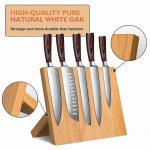 Organizational Magnetic Bamboo Wooden Knife Holder for Kitchen Counter Custom