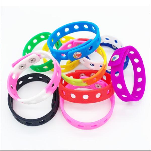 Silk Screen Printing Custom Logo Scented Silicone Bracelet for Other Activities Usage