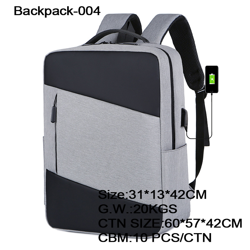Sympathybag Trendy Top Quality Business Men Waterproof Travel custom logo backpack designer backpack with USB Charging