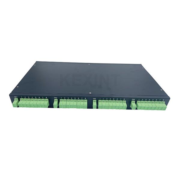 KEXINT 4 X 8 SC APC Fiber Optic PLC Splitter 1U ODF 19 Inch Rack Fiber Optic