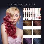 Private label Hair Color Cream permanent organic Hair dye with Multi colors
