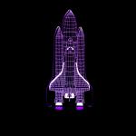 basketball Rocket 3D table lamp night light child creative gift LED visual light