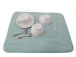 38x50cm Solid Colors Microfiber Dish Drying Mat For Drying Dish Cups Bottles
