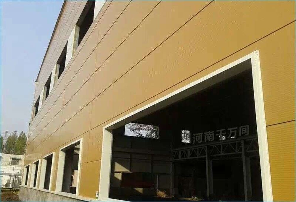 Aluminum Foam RAL Color Customized Glasswool Exterior Wall Sandwich Panel 64kg/M3 Density