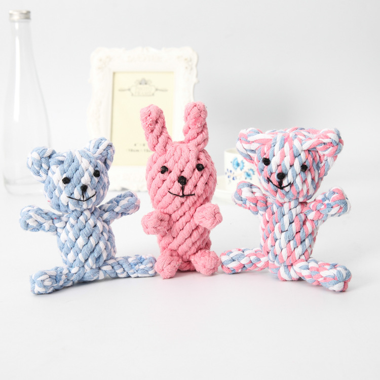 Dog Small Animals Pet Supplies Bulk Eco Friendly Interactive Custom Cotton Rope Dog Toys