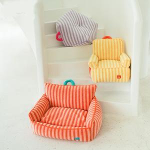 Wholesale Autumn Winter Striped Dog Sofa Bed Removable Washable Pet House Soft Cushion from china suppliers
