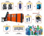2 Cavity Blowing Mould Machine 2L PET Bottle Blower With Conveyor