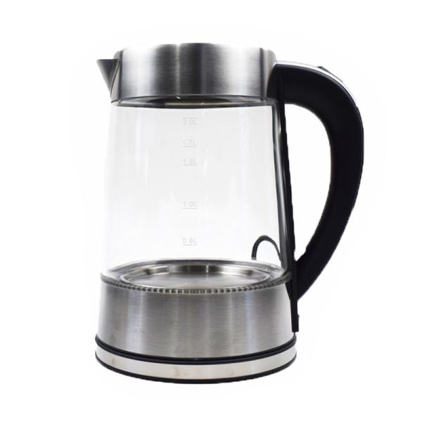 1500W Clear Electric Glass Tea Kettle 220v Glass Hot Water Kettle With Removable