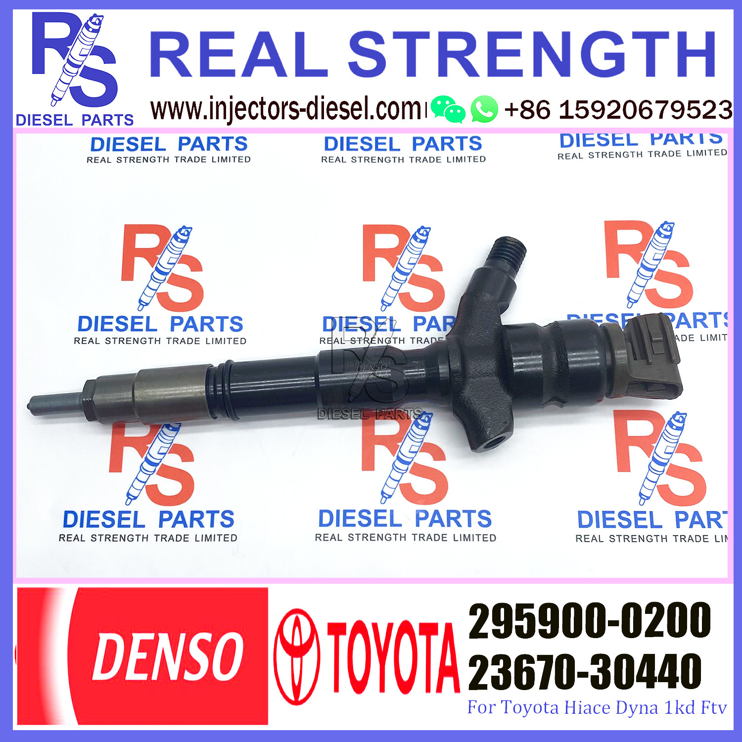 Common Rail TOYOTA Fuel Injector 295900-0200 23670-30440 23670-39435