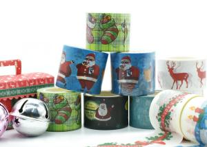 Wholesale CMYK Christmas Patterns Festival Paper Sticker Roll from china suppliers