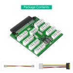 16 Ports 12V PCI-E 6Pin Server Power Supply Breakout Board for Daier 750W 1100W