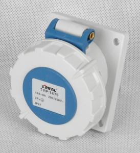 Wholesale IP67 Panel Mounted Industrial Receptacle / Panel Mount Socket Copper Metal Material from china suppliers