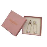 Custom Logo Necklace Earrings Jewelry Gift Packaging Box With Foam Insert Rigid