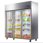 1350L Upright Refrigerator Freezer Ultra Large Capacity Commercial Glass Door