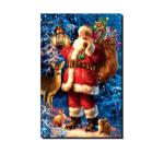 2 Pictures Changed Lenticular Flip 3d Merry Christmas Greeting Card 12 x 17cm