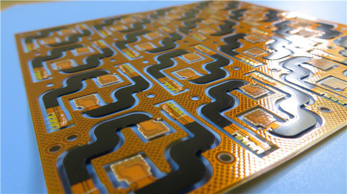 Dual Layer Flexible PCB Built on 1oz Polyimide With Carbon Ink and Immersion Gold For Laser Head