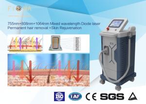 Wholesale White Portable Diode Laser Hair Removal Machine 755nm + 808nm With LCD Touch Screen from china suppliers