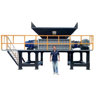 Wholesale Manufacturing Plant Two Shaft Copper Cable Shredder Machine with 2300KG Capacity from china suppliers
