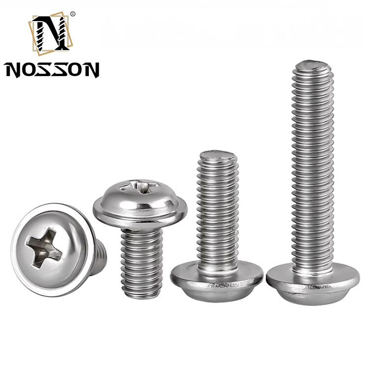 ZINC Finish Customized Direct Supply Steel Flange Button Head Socket Screw M3 M4 M5 M6 Cross Hex Socket Flanged Washer Head Screws