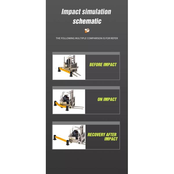 Workshop Collision Barrier Straight Barrier Column Protectors For Outdoor Road Safety