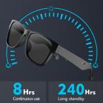 Wireless Music Bluetooth Video Sunglasses Anti Blue Ray Lenses Connect With