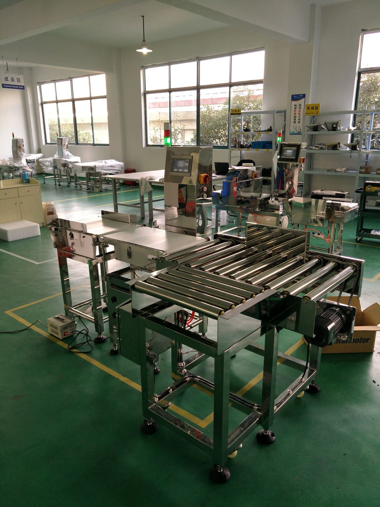 Check Weigher for Heavy Weight 5-10kgs products weight and reject process