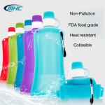 Silicone Bag Pouch Hiking Customized Double Sealing Collapsible 500ml Drinking