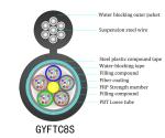 GYFTC8S Self Supporting Fiber Optic Cable , 48 Core Kevlar Fiber Cable