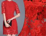 2018 Summer Newest Style chemical Embroidery Fabric 140cm wide for wedding dress