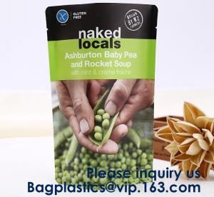 Wholesale Salad Snack Powder Wheat Flour Stand Up Pouch Soup Spice Packaging Bag With Window,Soup Packaging Bag Food Grade Zip Loc from china suppliers