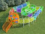 Slide Swing Playground Climbing Net Slip Resistant Childrens Indoor Climbing